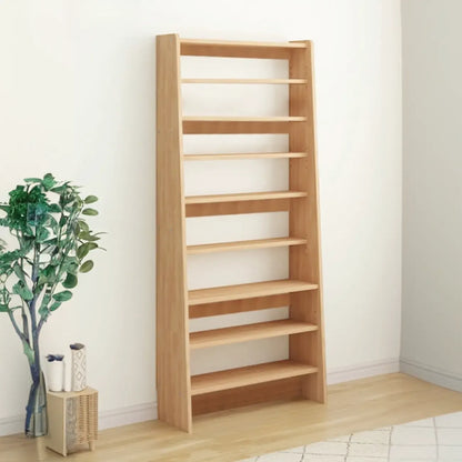 Étagère échelle en bois de noyer à 7 niveaux