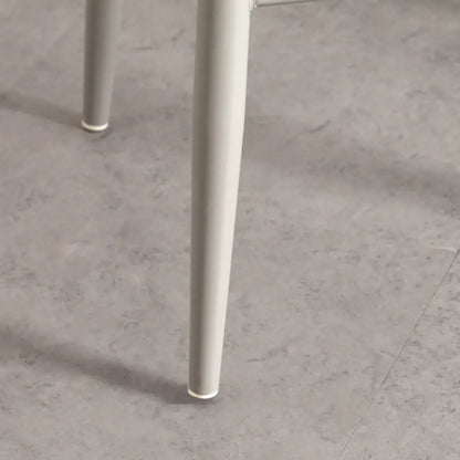 Tabourets de bar contemporains en plastique gris clair à dossier bas