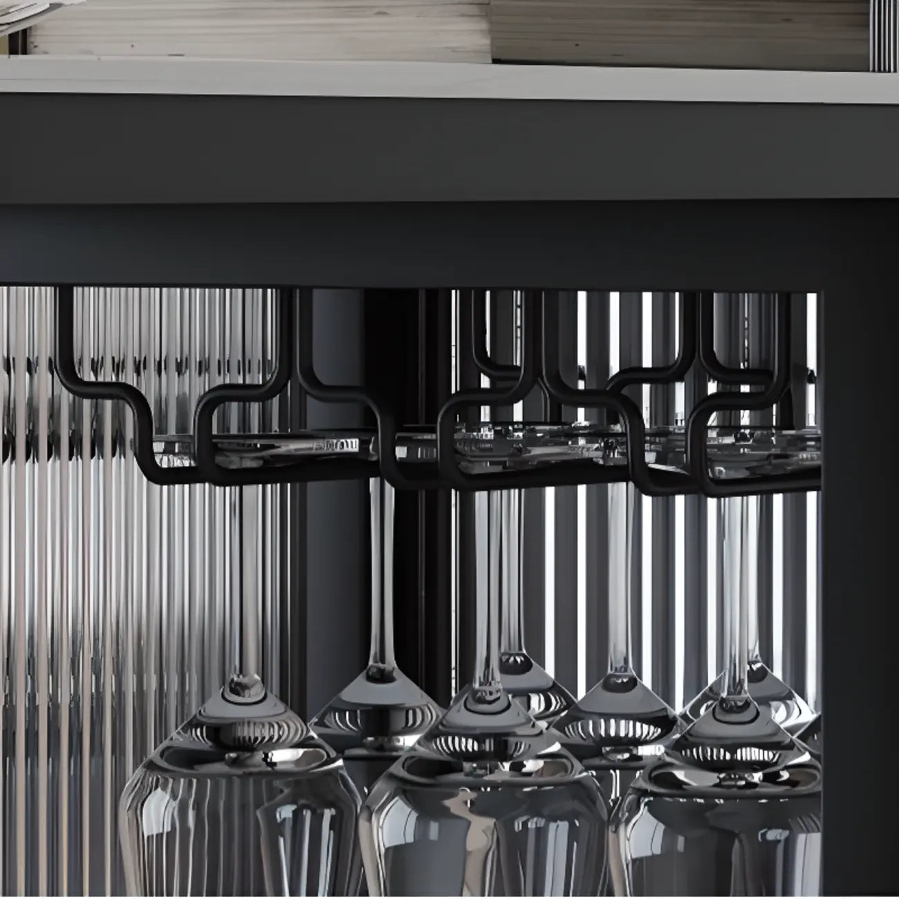 Table de bar moderne avec plateau en granit résistant aux rayures pour la cuisine
