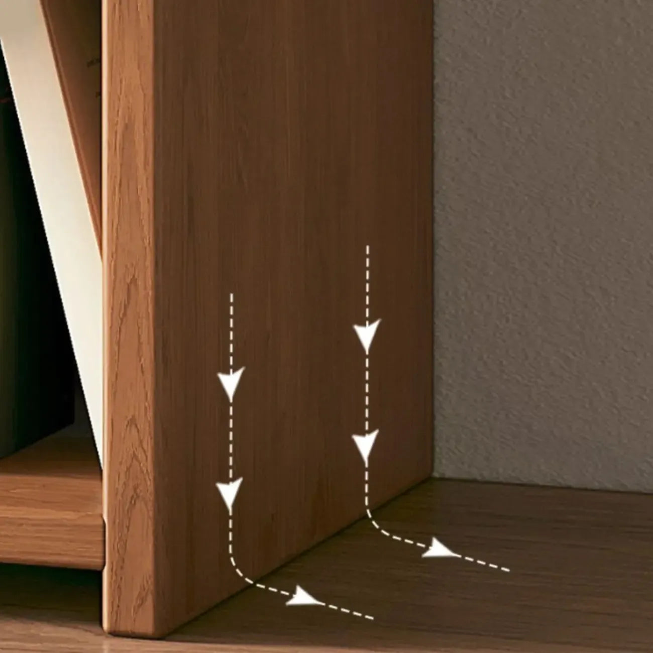 Bibliothèque cubique horizontale moderne en bois réglable