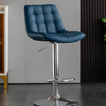 Tabourets de bar pivotants et réglables en similicuir glamour