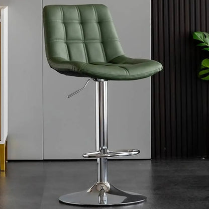 Tabourets de bar pivotants et réglables en similicuir glamour