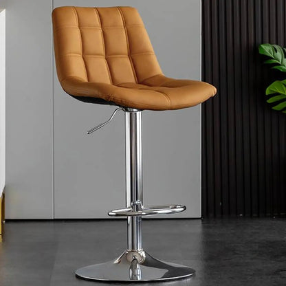 Tabourets de bar pivotants et réglables en similicuir glamour