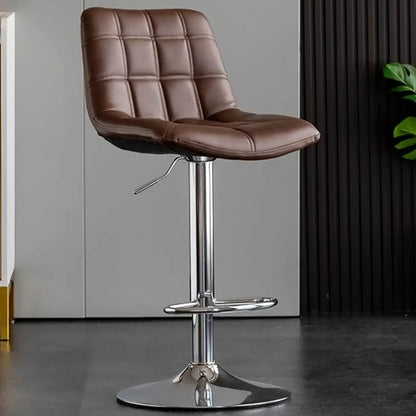 Tabourets de bar pivotants et réglables en similicuir glamour