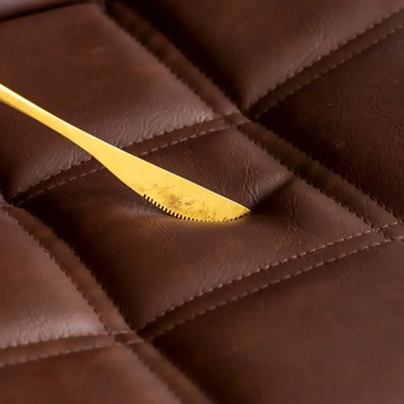 Tabourets de bar pivotants et réglables en similicuir glamour