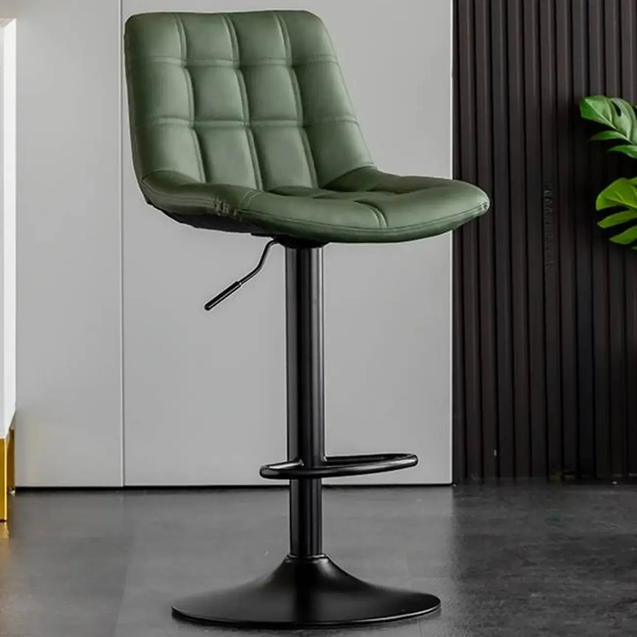 Tabourets de bar pivotants et réglables en similicuir glamour