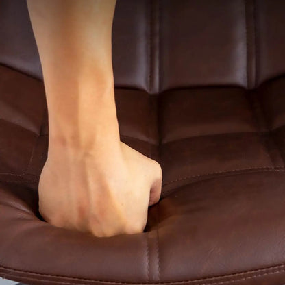 Tabourets de bar pivotants et réglables en similicuir glamour