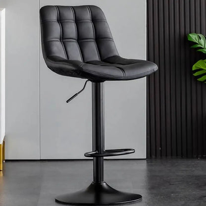 Tabourets de bar pivotants et réglables en similicuir glamour