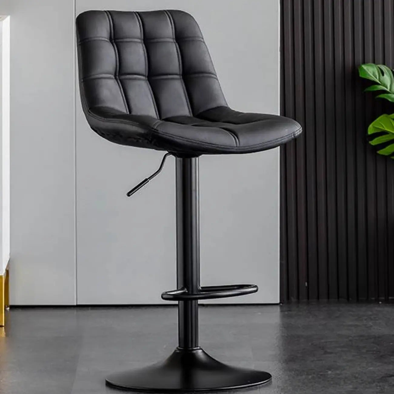 Tabourets de bar pivotants et réglables en similicuir glamour