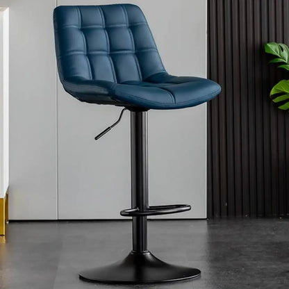 Tabourets de bar pivotants et réglables en similicuir glamour