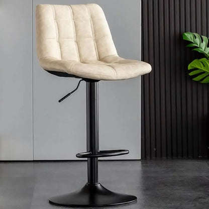 Tabourets de bar pivotants et réglables en similicuir glamour
