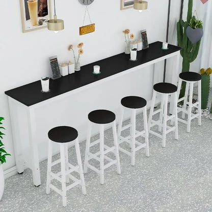 Tables de bar modernes à plateau fixe en métal blanc