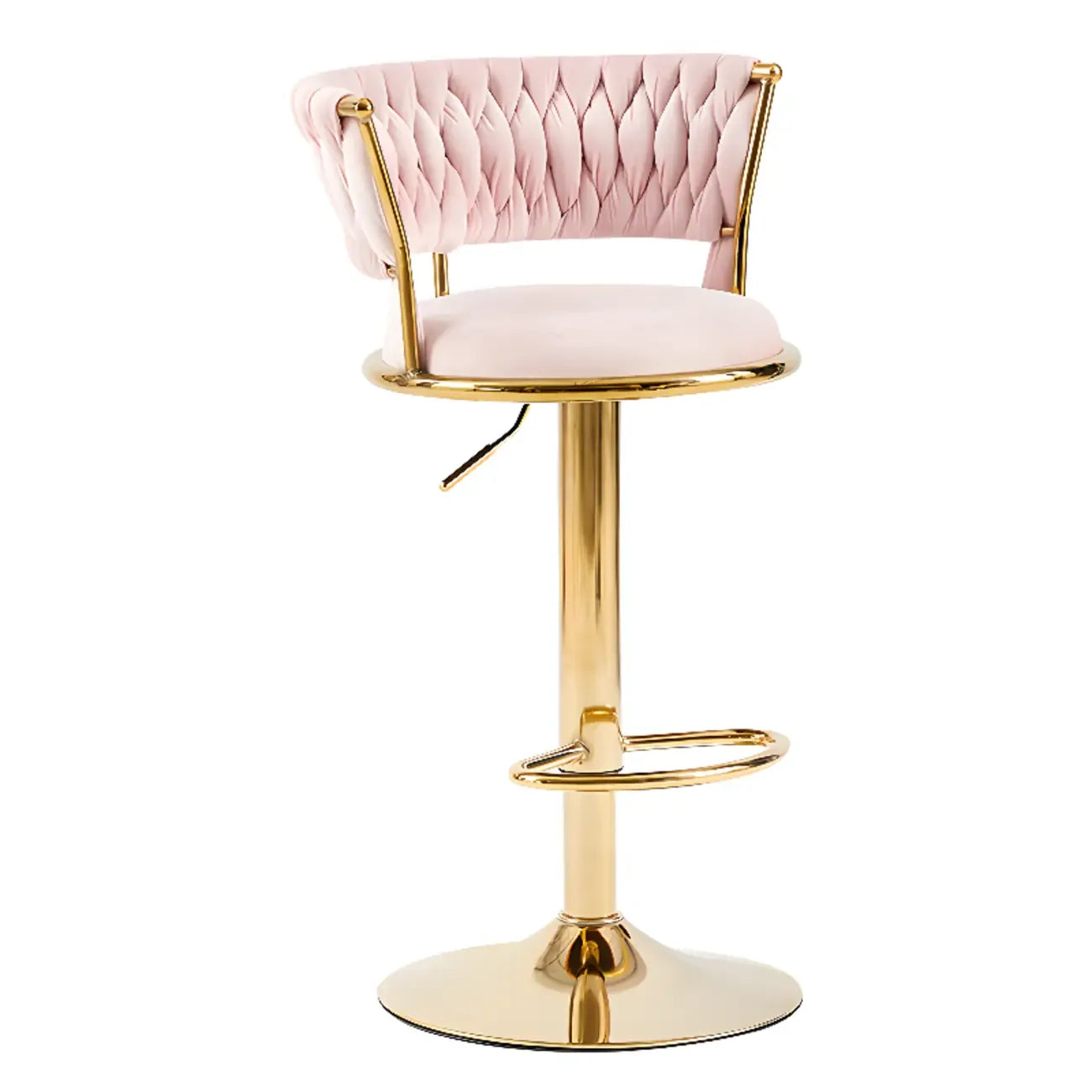 Tabourets de bar pivotants et réglables en velours moderne