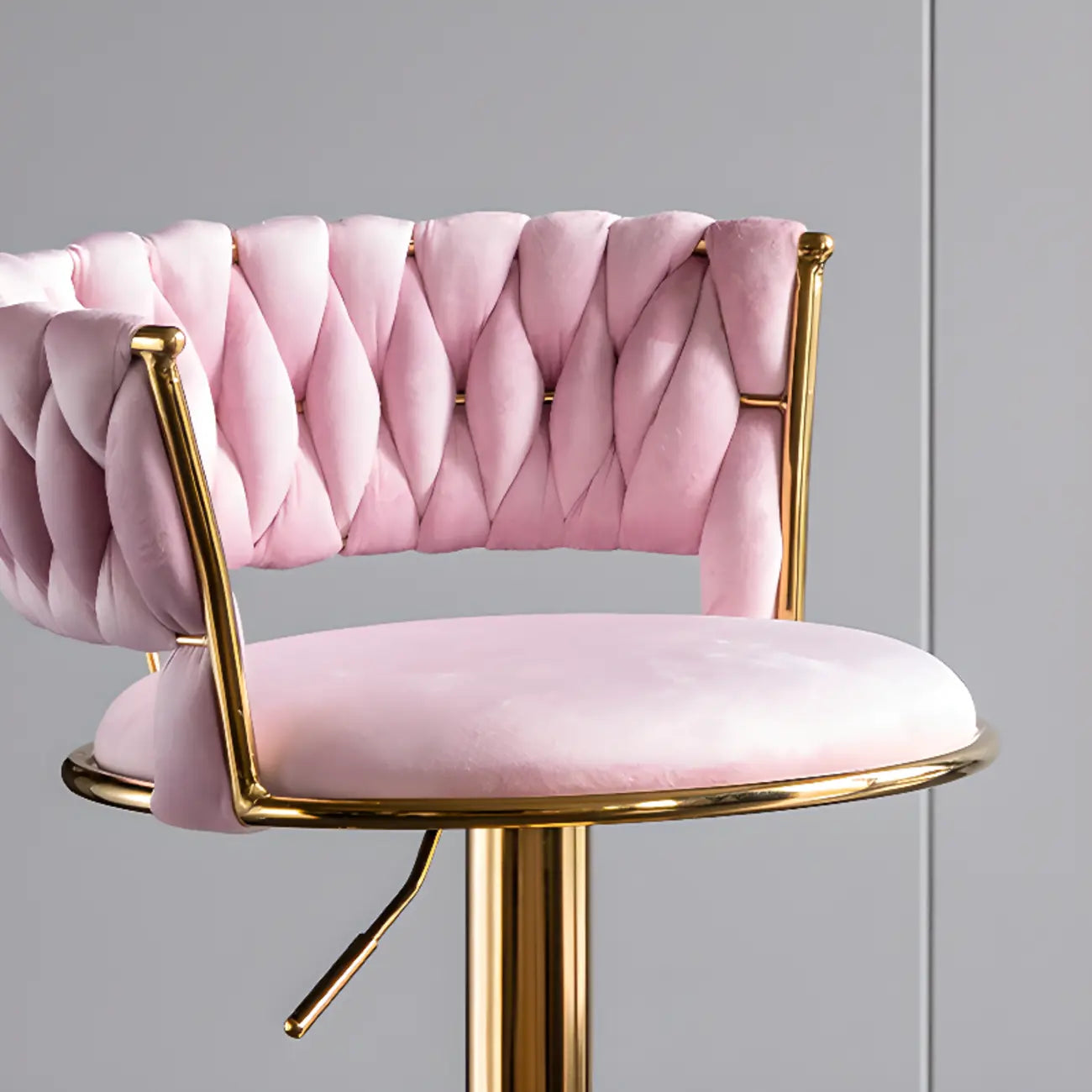 Tabourets de bar pivotants et réglables en velours moderne