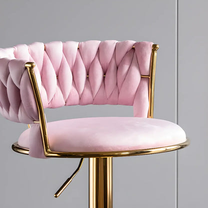 Tabourets de bar pivotants et réglables en velours moderne