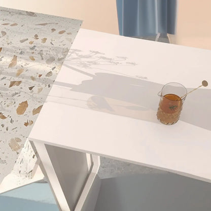 Tables de bar asymétriques modernes en ardoise blanche