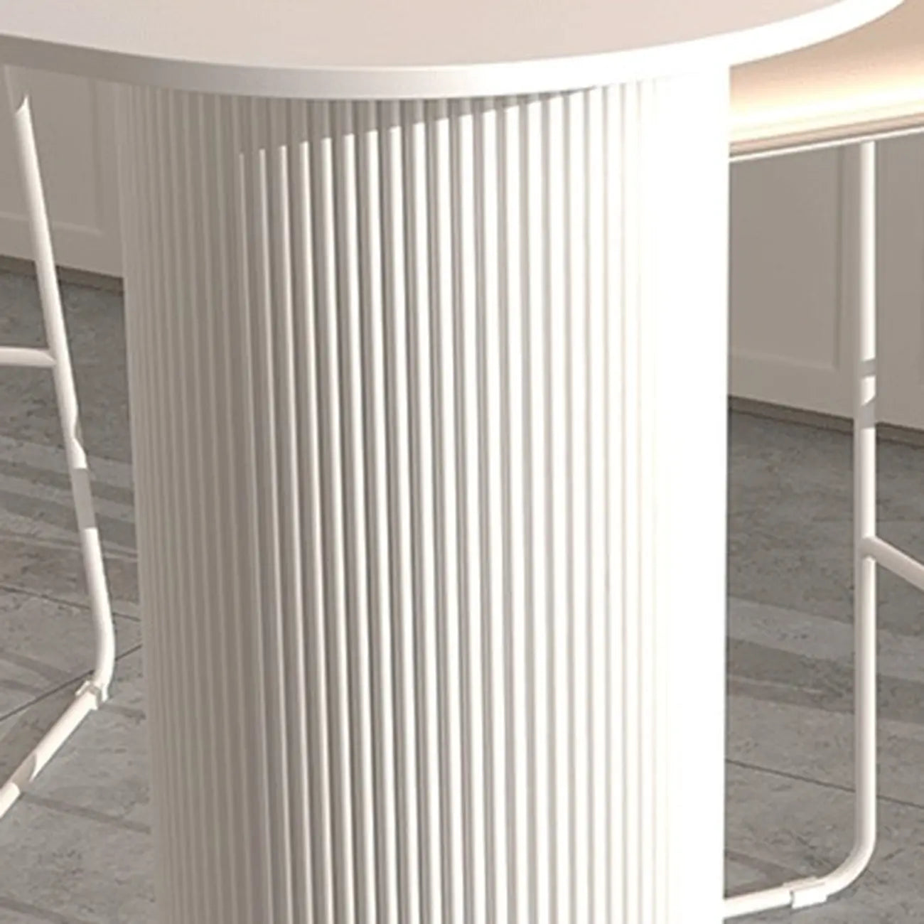 Tables de bar asymétriques modernes en ardoise blanche