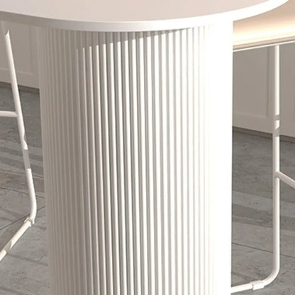 Tables de bar asymétriques modernes en ardoise blanche