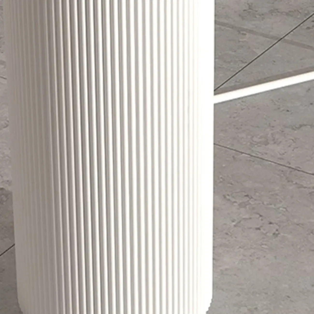 Tables de bar asymétriques modernes en ardoise blanche