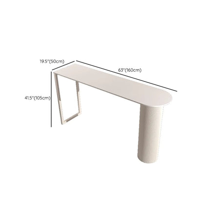 Tables de bar asymétriques modernes en ardoise blanche
