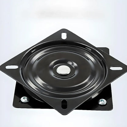 Tabourets de bar ronds pivotants traditionnels en similicuir bleu