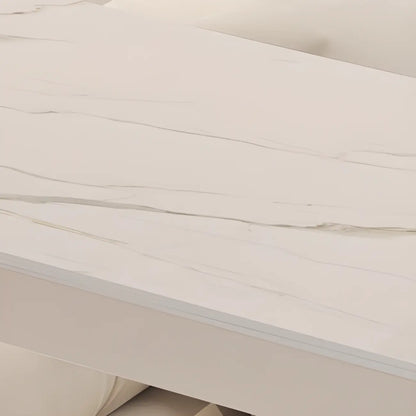 Tables de bar scandinaves blanches lisses avec rangement