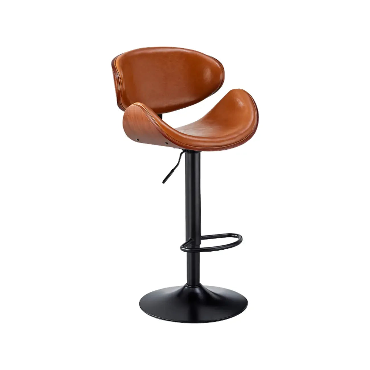 Tabourets de bar pivotants réglables en cuir