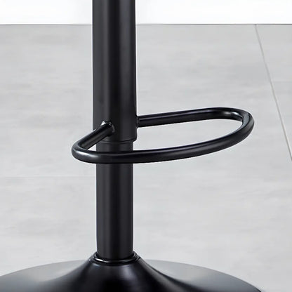 Tabourets de bar pivotants réglables en cuir
