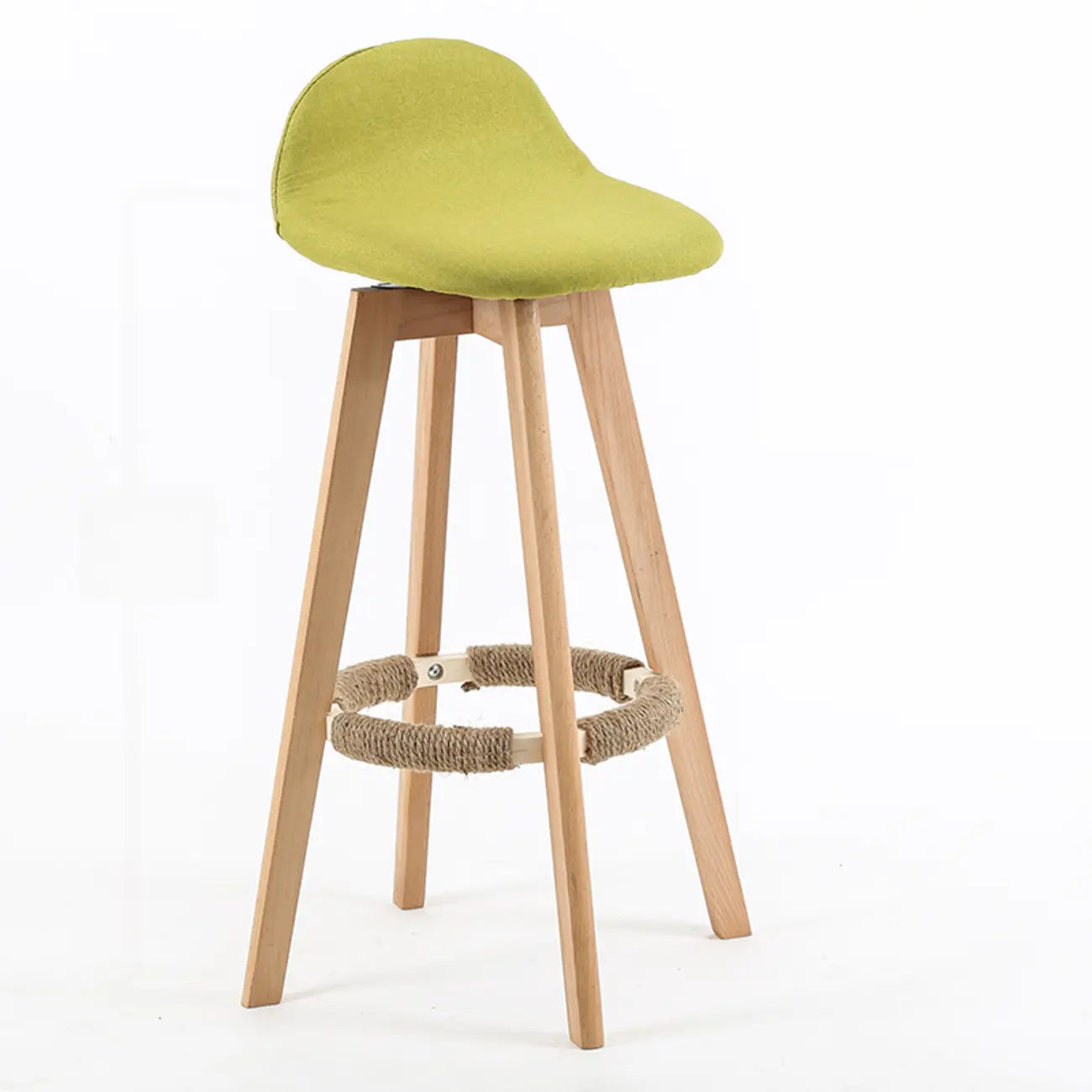 Tabouret de bar au design scandinave en bois et assise moelleuse, confortable