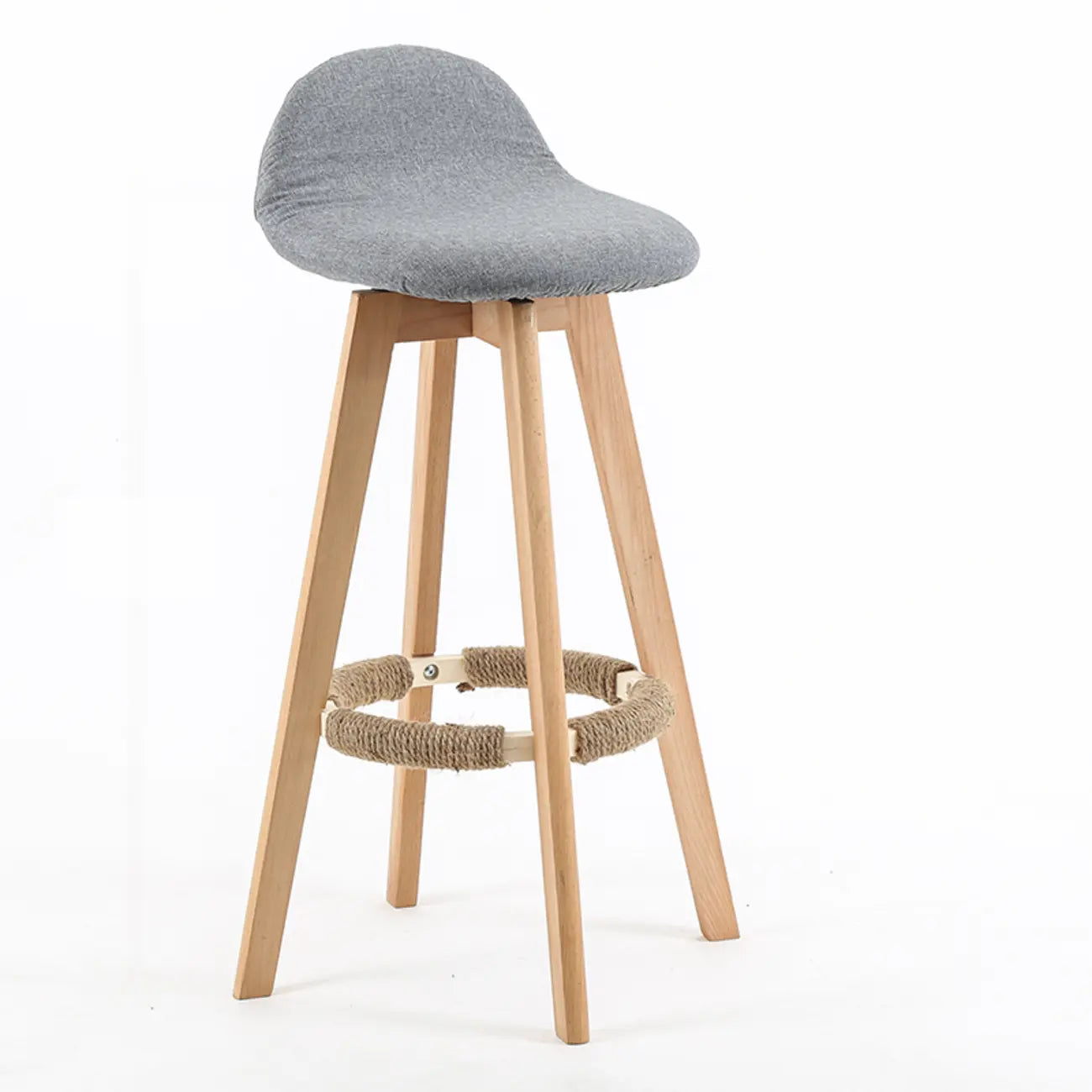 Tabouret de bar au design scandinave en bois et assise moelleuse, confortable