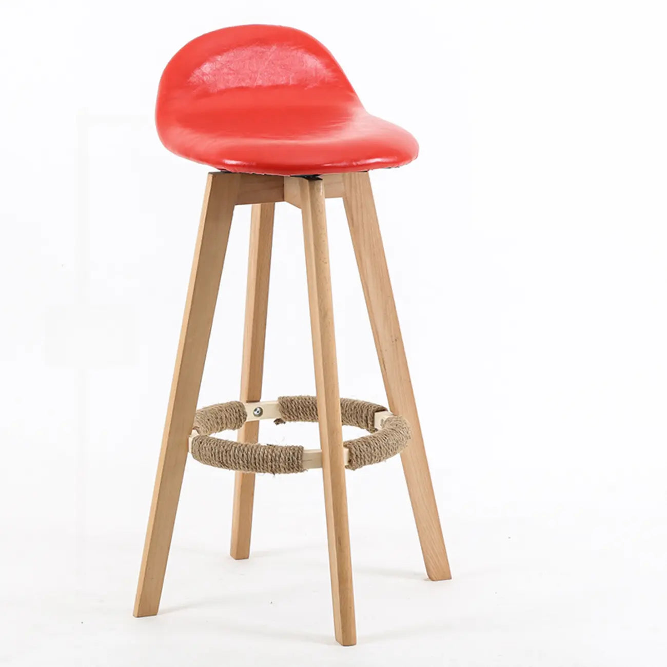 Tabouret de bar au design scandinave en bois et assise moelleuse, confortable