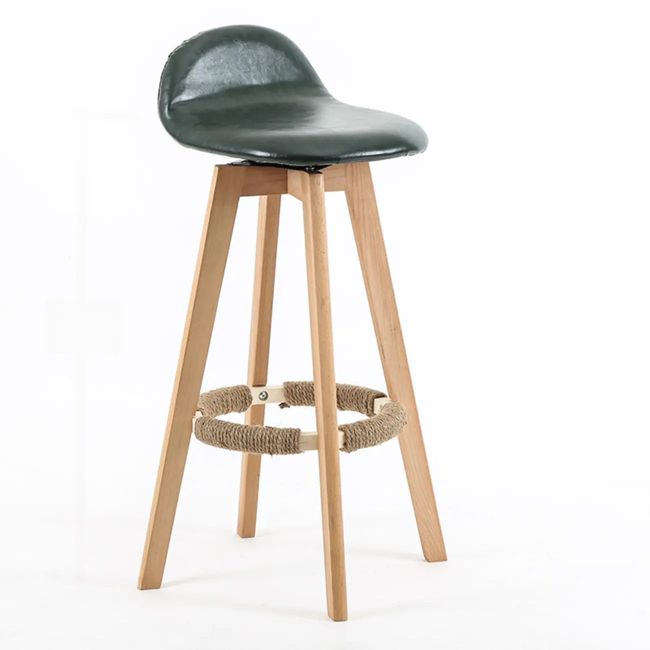 Tabouret de bar au design scandinave en bois et assise moelleuse, confortable