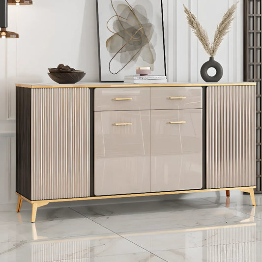 Buffet de salle à manger en bois réglable et élégant