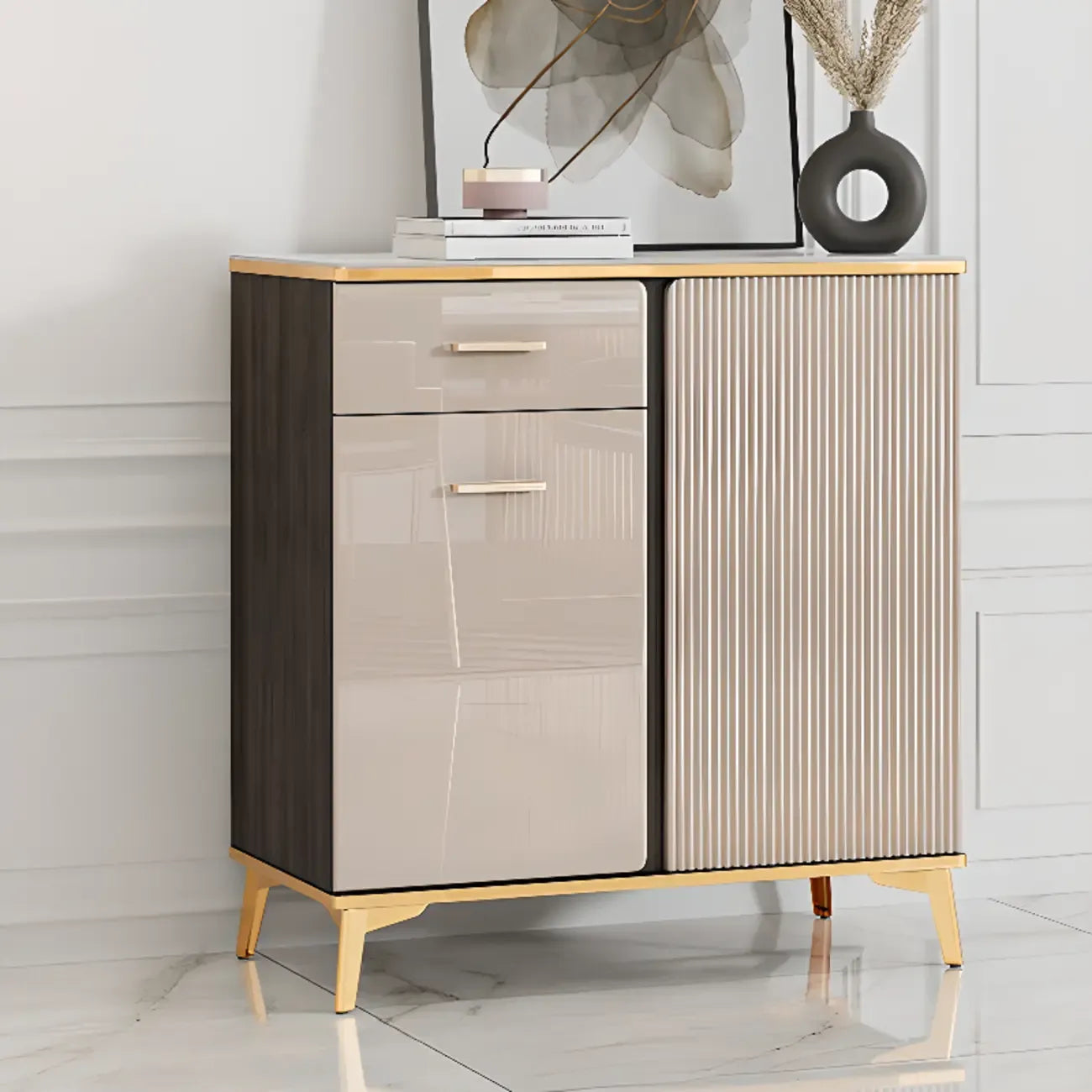 Buffet de salle à manger en bois réglable et élégant