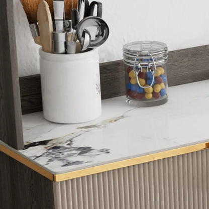 Buffet de salle à manger en bois réglable et élégant