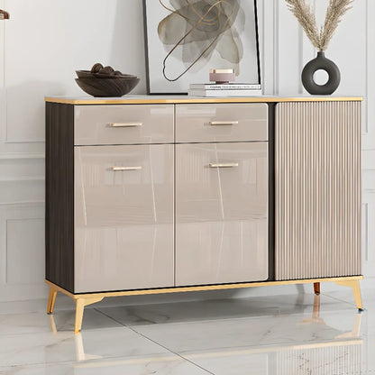 Buffet de salle à manger en bois réglable et élégant