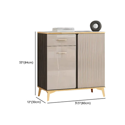 Buffet de salle à manger en bois réglable et élégant