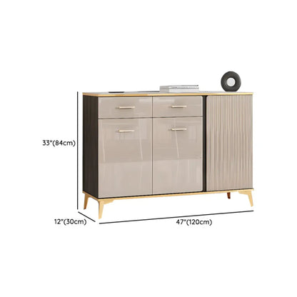 Buffet de salle à manger en bois réglable et élégant