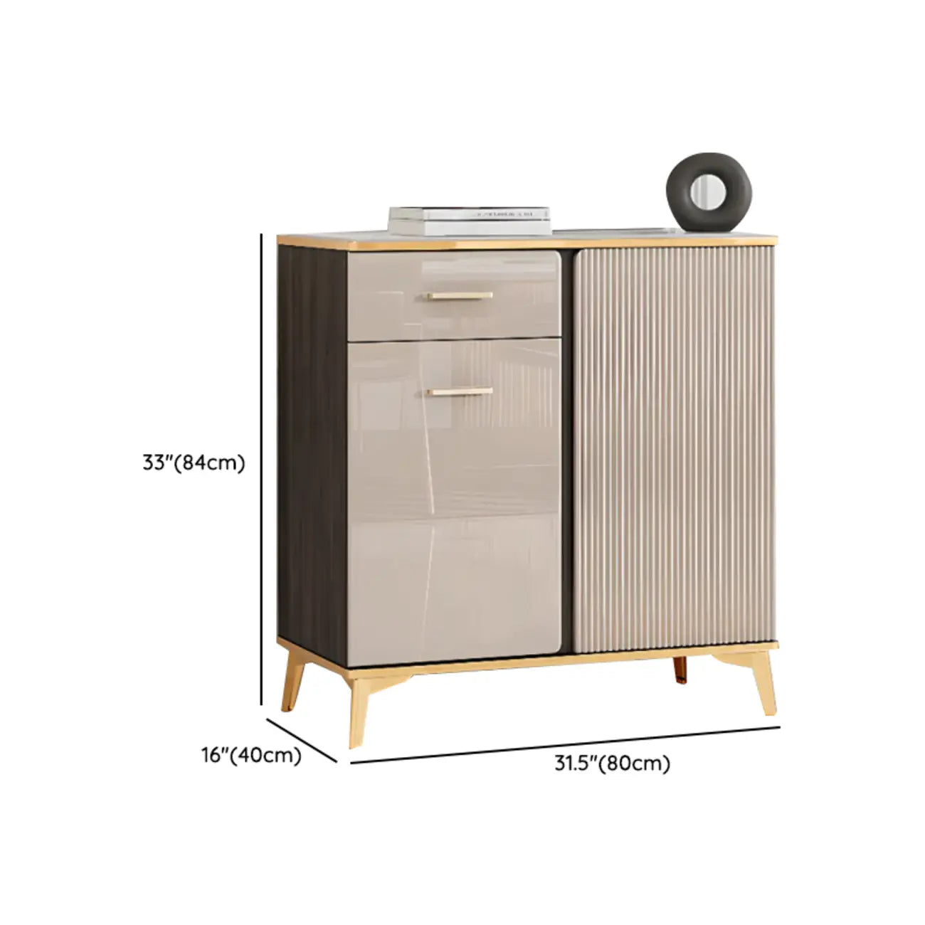 Buffet de salle à manger en bois réglable et élégant