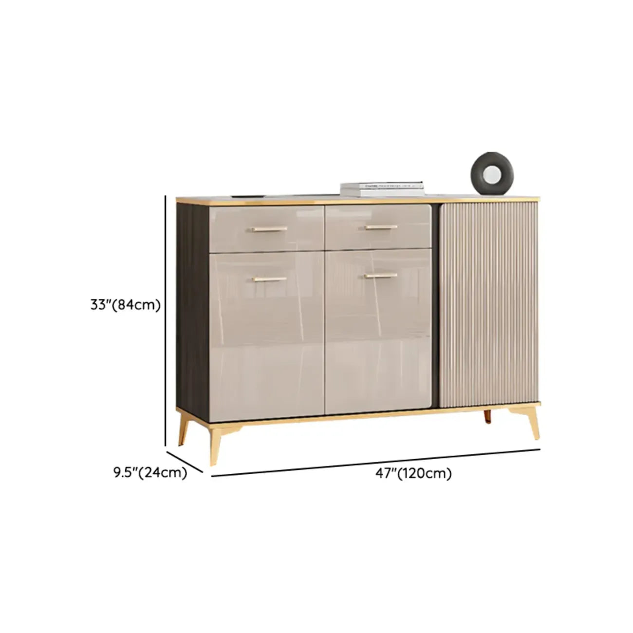 Buffet de salle à manger en bois réglable et élégant
