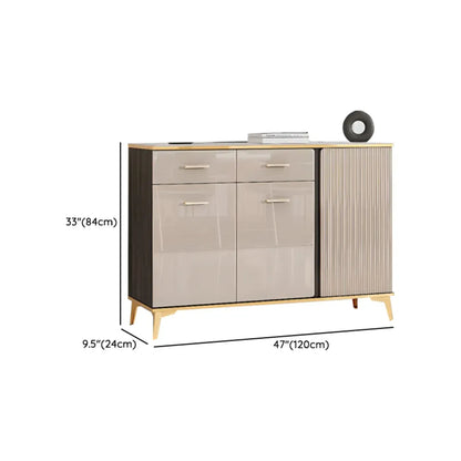 Buffet de salle à manger en bois réglable et élégant