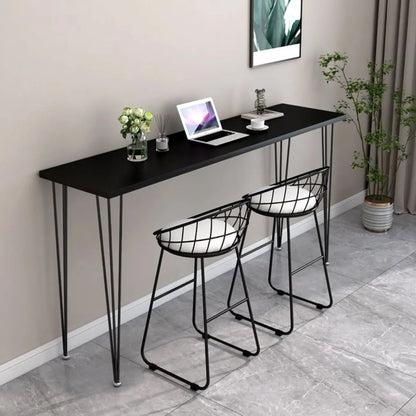 Tables de bar modernes en bois blanc au design minimaliste