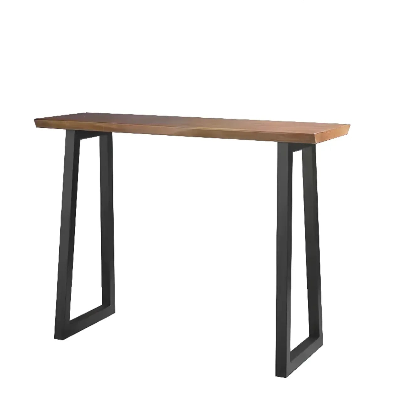 Tables de bar scandinaves en bois naturel avec piètement traîneau