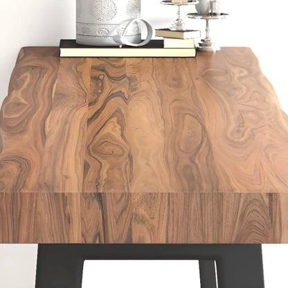 Tables de bar scandinaves en bois naturel avec piètement traîneau