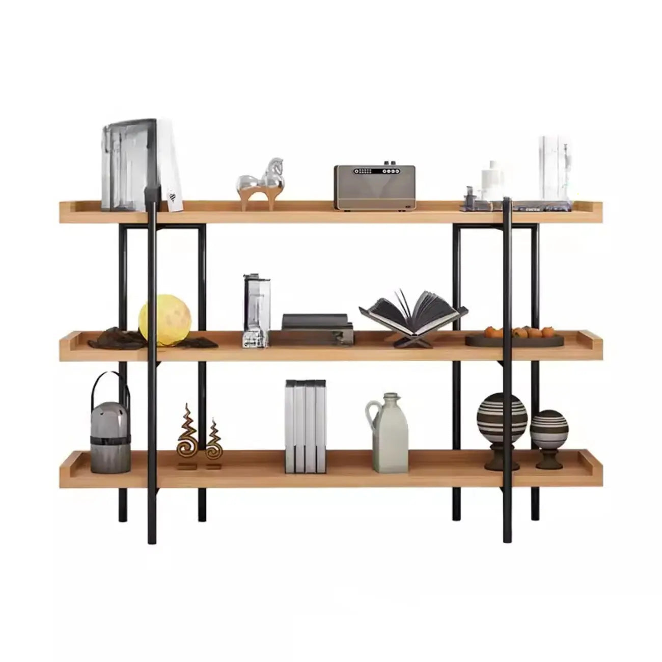 Bibliothèque ouverte moderne en bois à 5 niveaux Etagere