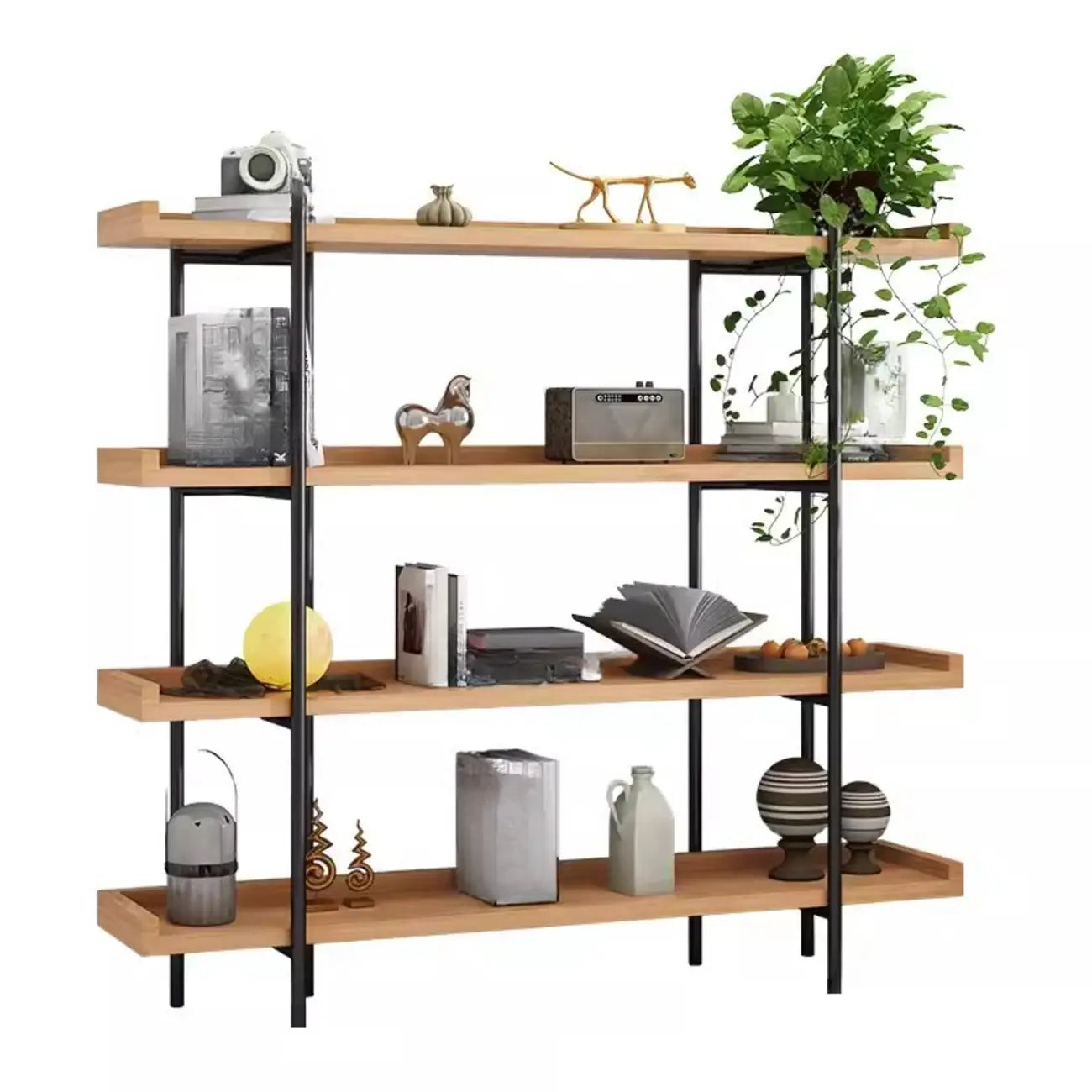 Bibliothèque ouverte moderne en bois à 5 niveaux Etagere