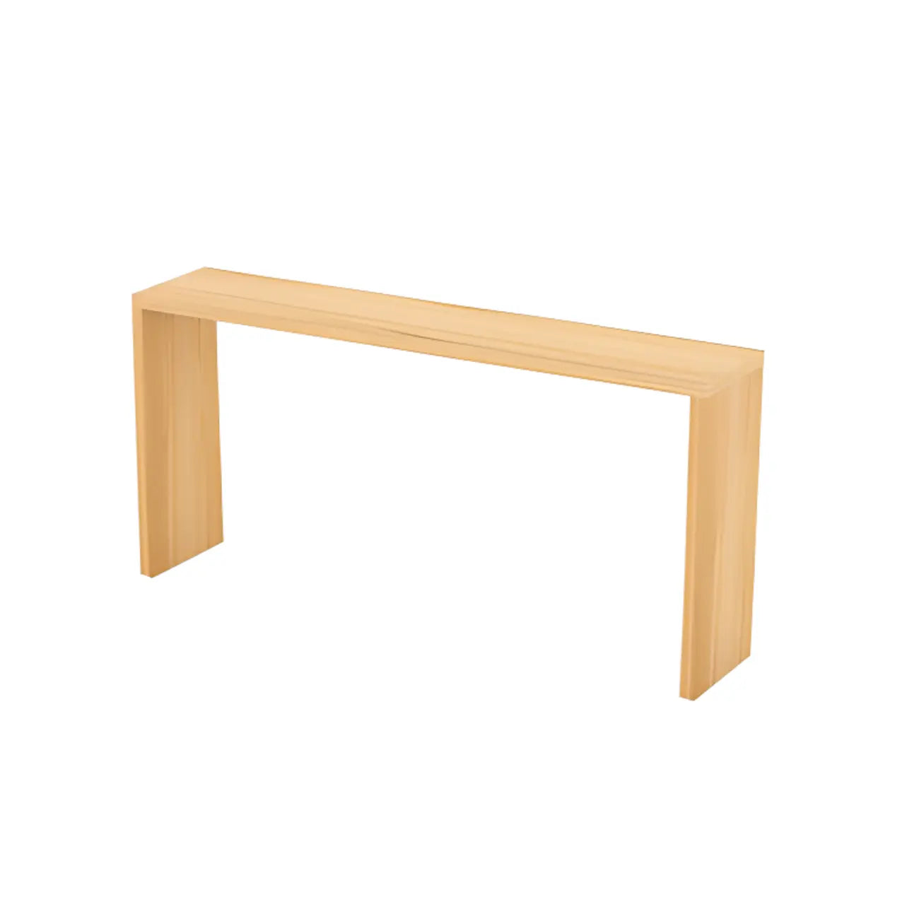 Table de bar rectangulaire scandinave en bois massif, 4 places