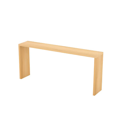 Table de bar rectangulaire scandinave en bois massif, 4 places