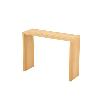 Table de bar rectangulaire scandinave en bois massif, 4 places