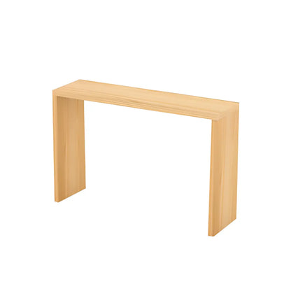 Table de bar rectangulaire scandinave en bois massif, 4 places